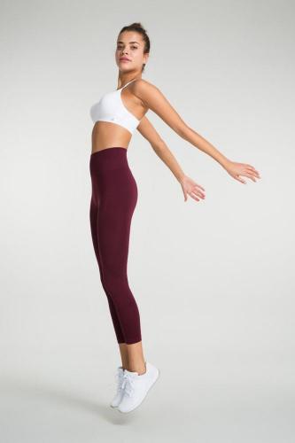Gela Beli Jakar Yapılı Tayt - Bordo