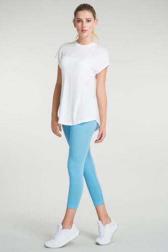 Gela Beli Jakar Yapılı Tayt - Mavi